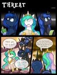  2014 dialog english_text equine female feral friendship_is_magic horn horse mammal my_little_pony nightmare_moon_(mlp) princess_celestia_(mlp) princess_luna_(mlp) text vavacung winged_unicorn wings 