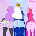  adventure_time big_butt butt denizen1414 huge_butt ice_queen lumpy_space_princess princess_bubblegum 