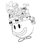  crossover eyewear fangs female fire_emblem glasses iggy_koopa koopalings larry_koopa lemmy_koopa lips ludwig_von_koopa male mario_bros monochrome morton_koopa_jr nintendo roy unknown_artist video_games wendy_o_koopa 