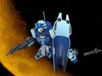  gm_sniper_ii gun gundam gundam_0080 mecha salamis_(gundam) shield space space_craft weapon 