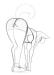  2014 anthro anthrofied bent_over breasts cheerilee_(mlp) cleavage clothed clothign clothing earth_pony equine female friendship_is_magic hair horse mammal monochrome my_little_pony plain_background pony shoes shots sketch solo white_background yoga 