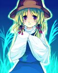  bad_id bad_pixiv_id blonde_hair hat moriya_suwako orange_eyes solo sumeragi_oruta touhou 