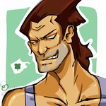  aran_ryan brown_hair clover facial_hair grin nintendo punch-out!! punch_out!! smile stubble stubbles super_punch-out!! super_punch_out!! 