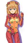 bad_id bad_pixiv_id bangs blue_eyes blush bodysuit bra bracer breasts clothes_writing contrapposto covered_navel covering covering_crotch cowboy_shot english evangelion:_2.0_you_can_(not)_advance frown gloves groin hair_ornament hairclip hairpods highres holding kaimuu_(fahrenheit724) long_hair looking_down multicolored multicolored_bodysuit multicolored_clothes neon_genesis_evangelion no_panties orange_bodysuit orange_hair pilot_suit plugsuit razor rebuild_of_evangelion red_bodysuit see-through shadow shikinami_asuka_langley simple_background small_breasts solo souryuu_asuka_langley standing test_plugsuit turtleneck two_side_up underwear white_background 