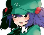  am_(going_nowhere) bad_id bad_pixiv_id blush face hair_bobbles hair_ornament kawashiro_nitori lowres smile solo touhou two_side_up 
