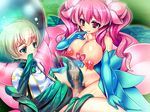  1boy 1girl censored character_request cum dieselmine game_cg monster_girl okasare_yuusha okasare_yuusha_v pink_hair 