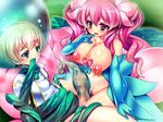  1boy 1girl censored character_request cum dieselmine game_cg monster_girl okasare_yuusha okasare_yuusha_v pink_hair 