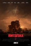  animalization blew_andwhite city english godzilla_(series) highres kantai_collection movie_poster mutsu_(kantai_collection) mutsu_(snail) no_humans pacific_rim parody resizing_artifacts short_hair snail text_focus 