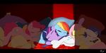  absurd_res applejack_(mlp) blonde_hair blue_fur captainpudgemuffin cuddling cutie_mark earth_pony equine eyes_closed female feral fluttershy_(mlp) friendship_is_magic fur group hair hairband hi_res horn horse mammal multi-colored_hair my_little_pony open_mouth orange_fur pillow pink_fur pink_hair pinkie_pie_(mlp) pony purple_eyes purple_fur purple_hair rainbow_dash_(mlp) rainbow_hair rarity_(mlp) shadow signature sleeping twilight_sparkle_(mlp) unicorn white_fur yellow_fur 