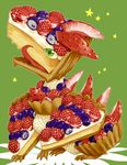  cute dessert dragon food green_eyes reptile scalie strawberry tagme tongue 