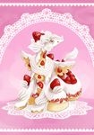  cute dessert dragon food reptile scalie strawberry tagme tongue yellow_eyes 