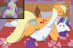  anal anal_insertion anal_penetration anus applejack_(mlp) bed biting_lip blonde_hair blush caluriri cutie_mark dildo dragon duo earth_pony equine erection eyes_closed eyeshadow female feral friendship_is_magic fur hair half-closed_eyes horn horse insertion kissmark lesbian lying magic makeup male mammal masturbation my_little_pony on_back orange_fur penetration penis pillow pony precum purple_scales pussy pussy_juice rarity_(mlp) sex_toy shaded solo spike_(mlp) tongue tongue_out tribadism unicorn wet_pussy 