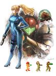  arm_cannon bad_id bad_pixiv_id blonde_hair blue_eyes bodysuit breasts comparison derivative_work full_body gun hand_on_hip handgun high_heels holster iwauchi_tomoki medium_breasts metroid metroid:_other_m metroid_(creature) mole mole_under_mouth pistol pixel_art pixelated ponytail samus_aran signature skin_tight solo standing super_metroid taut_clothes thigh_holster varia_suit weapon zero_suit 