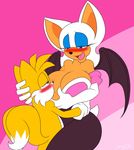  2014 age_difference anthro bat big_breasts blush breast_suck breastfeeding breasts canine female fox male mammal miles_prower rouge_the sega sonic_(series) supersonicrulaa wings 