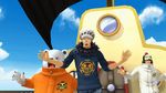  3d animated animated_gif bepo dancing heart_pirates lowres one_piece penguin_(one_piece) submarine trafalgar_law 