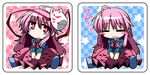  blush_stickers bow bubble_skirt drooling expressionless face_mask fox_mask hata_no_kokoro hemogurobin_a1c long_hair long_sleeves mask multiple_views open_mouth pink_eyes pink_hair shirt sitting skirt sleeping touhou very_long_hair wide_sleeves zzz 