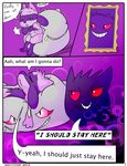  banette comic dialog gengar ghost hypnosis kaittycat male mind_control nintendo pok&eacute;mon riolu spirit text video_games 