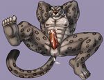  adios armpits balls cum erection feline kung_fu_panda leopard male mammal muscles nipples penis snow_leopard solo tai_lung vein 