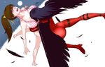  2girls ass bearhug bikini black_hair breasts dead_or_alive dead_or_alive_5 kasumi_(doa) large_breasts long_hair multiple_girls nyotengu ponytail swimsuit takemaru08 tecmo yuri 