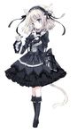  alice_margatroid alternate_costume animal_ears bad_id bad_pixiv_id blue_eyes cat_ears cat_tail cierra_(ra-bit) finger_to_mouth frills full_body gothic_lolita head_tilt highres kemonomimi_mode lolita_fashion looking_at_viewer silver_hair solo standing tail touhou 