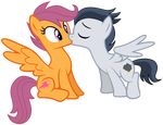  2014 alpha_channel cute dreamcasterpegasus equine female feral friendship_is_magic horse kissing male mammal my_little_pony pegasus rumble_(mlp) scootaloo_(mlp) wings 