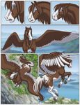  2014 avian backpack bald_eagle bird clothing eagle equine fly hike hiker hooves horse mammal mount_helicon mountain pegasus sabretoothed_ermine spring torn_clothing transformation wings 