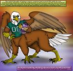  2014 arania avian bald_eagle bird canister clothing crazy-husky eagle football jersey philadelphia_eagles poison talons taur torn_clothing toxic_gas transformation vial 