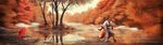  asian autumn canine desktop eosfoxx fox mammal scenery wallpaper 