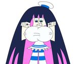  2014 anime big_breasts breast_expansion breasts clothing female goth hard_nipples huge_breasts human hyper hyper_breasts mammal panty_and_stocking_with_garterbelt sailor_suit stocking_(pswg) stockings thejayster1994! 