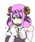  aries_(fairy_tail) bare_shoulders breasts curly_hair detached_sleeves fairy_tail horns long_hair pink_hair small_breasts wool 