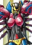  beast_wars blackarachnia breasts female lips machine mechanical navel pink_eyes robot solo transformers wolverine9999 