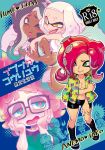  2018 animal_humanoid annie_(splatoon) anthozoan anthozoan_humanoid arthropod blush breasts cephalopod cephalopod_humanoid clothing cnidarian cover cover_page crustacean crusty_sean dark_skin english_text eyewear female female/female glasses green_eyes hand_holding humanoid inkling japanese_text jellyfish jelonzo_(splatoon) male marina_(splatoon) marine marine_humanoid medusozoan mollusk mollusk_humanoid nam nintendo octoling open_mouth pearl_(splatoon) pillow sea_anemone sea_urchin sheldon_(splatoon) shrimp smile splatoon spyke_(splatoon) tentacle_hair tentacles text tongue tongue_out video_games yellow_eyes 