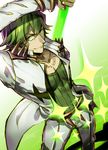  green_hair ji_yu kill_la_kill male_focus sanageyama_uzu smile solo spikes 