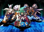  antennae beetle bug cape green_eyes green_hair insect maho_(boku_no_kao_wo_otabeyo) monster short_hair solo touhou wriggle_nightbug 