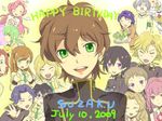  &gt;_&lt; 6+girls anya_alstreim arthur_(code_geass) ashford_academy_uniform bad_id bad_pixiv_id birthday c.c. cake cecile_croomy cheese-kun closed_eyes code_geass euphemia_li_britannia food gino_weinberg glasses green_eyes green_hair helmet isumimax kallen_stadtfeld kururugi_suzaku lancelot_(code_geass) lelouch_lamperouge lloyd_asplund milly_ashford multiple_boys multiple_girls nina_einstein nunnally_lamperouge orange_eyes parody pastry pink_eyes pizza_hut power_suit purple_eyes rivalz_cardemonde rolo_lamperouge shirley_fenette slit_pupils suzaku_of_the_counterattack 