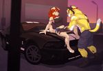  canine car clothed clothing female hair male mammal red_hair skimpy straight wolfy-nail 
