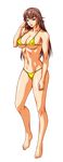  1girl bikini bikini_zuma_capture breasts kodamashi large_breasts long_hair simple_background solo swimsuit white_background 