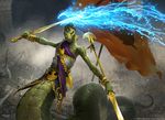  banner magic magic_the_gathering naga reptile scalie snake svetlin_velinov sword weapon 