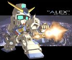  character_name chibi firing gundam gundam_0080 gundam_alex mecha sd_gundam susagane 