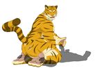  anal butt erection eto1212 facesitting feline gay male mammal nude oral penis plain_background rimming tiger white_background 