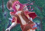  arm_behind_back cape creator gloves headgear kurohachiboku long_hair purple_eyes purple_hair ragnarok_online solo 