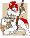  amazon clothed clothing feline hair l2edpanda lion mammal maya_white red_hair tattoo 