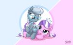  2014 cute diamond_tiara_(mlp) earth_pony equine female feral friendship_is_magic horse mammal my_little_pony mysticalpha pony silver_spoon_(mlp) 