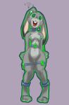  anthro bastianmage buckteeth claws collar disney female hi_res hypnosis judy_hopps lagomorph mammal mind_control nude open_mouth pussy rabbit sex_toy simple_background solo spiral_eyes teeth tiptoes toe_claws vibrator zootopia 