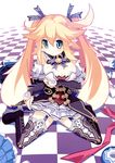  :/ attouteki_yuugi_mugen_souls attouteki_yuugi_mugen_souls_z blonde_hair blue_eyes blush boots breasts bridal_gauntlets cleavage cosplay detached_collar full_body garter_straps hair_ribbon large_breasts long_hair nanameda_kei neck_ribbon neptune_(series) noire noire_(cosplay) official_art panties pantyshot pantyshot_(sitting) pointy_ears ribbon shilma_(mugen_souls) sitting skirt_hold solo thigh_boots thighhighs twintails underwear very_long_hair wariza white_panties 