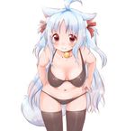  animal_ears bad_id bad_pixiv_id blush borrowed_character breasts highres large_breasts original rima_(rimarip) simple_background solo tail thighhighs white_background 