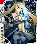  1girl blonde_hair card_(medium) character_request female rebecca_silky sasayuki solo sword taimanin_asagi taimanin_asagi_battle_arena twintails weapon 