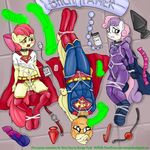  apple_bloom_(mlp) applejack_(mlp) cosplay cub friendship_is_magic mare_do_well_(mlp) my_little_pony smudge_proof supergirl superman sweetie_belle_(mlp) young 