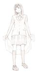  monochrome original sketch skirt solo traditional_media yoshitomi_akihito 