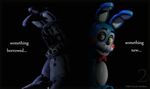  2014 bonnie_(fnaf) five_nights_at_freddy&#039;s lagomorph machine mammal mechanical official_art rabbit robot scott_cawthon 